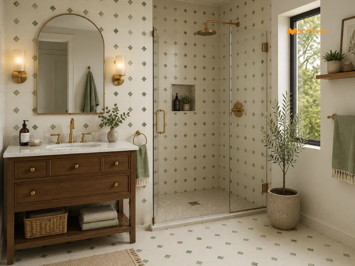 Mint Green Moroccan Wall And Floor Tiles in Bathroom.png